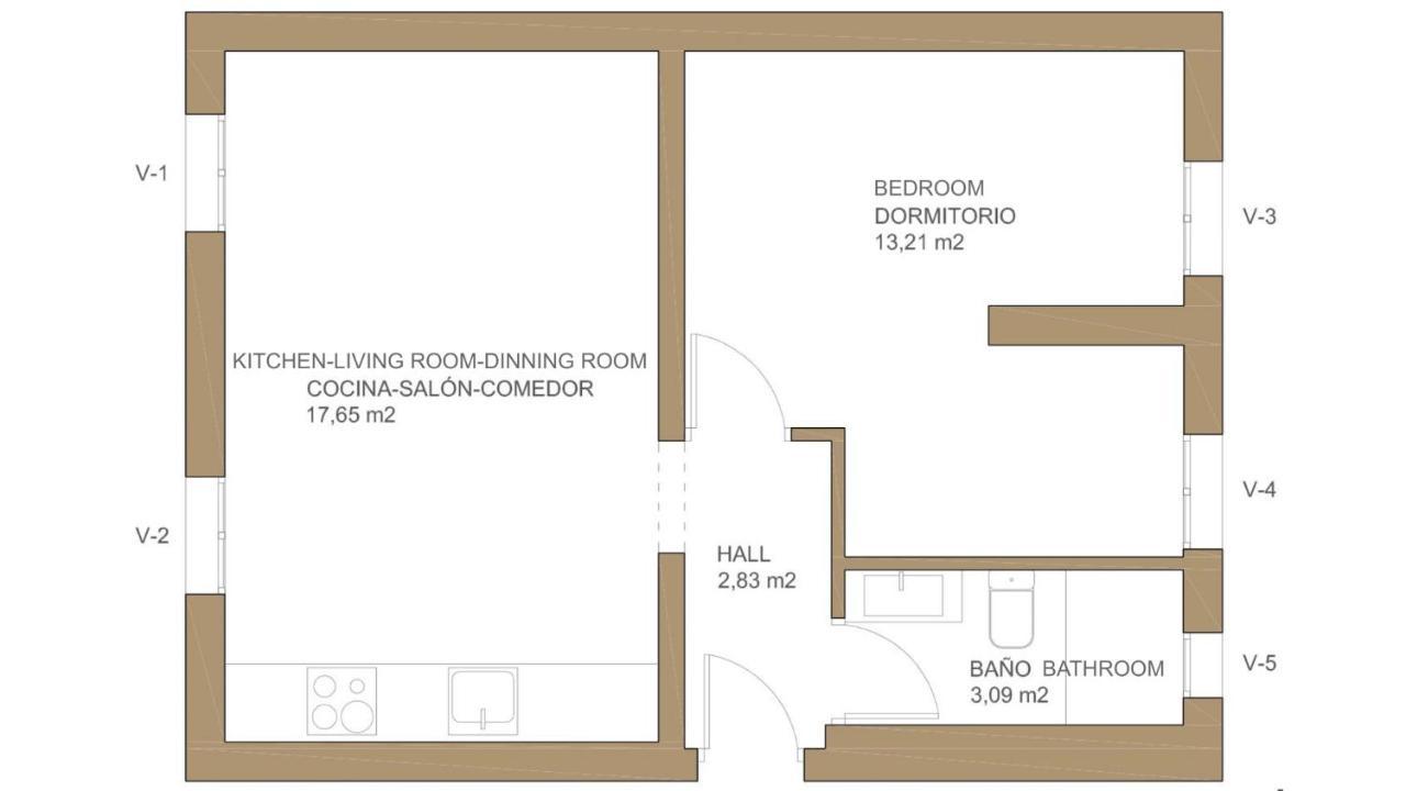 Appartement Bright Apartment- 1bd 1bth- Alonso Cano